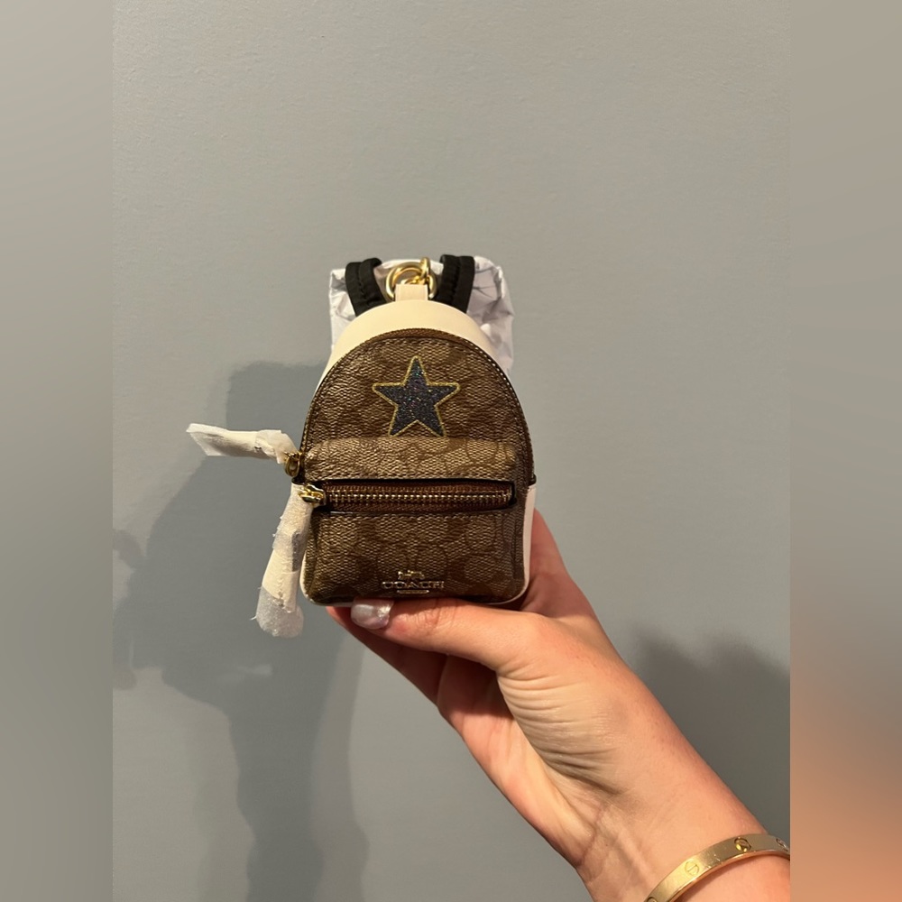 Mini Coach Purse Backpack Keychain
